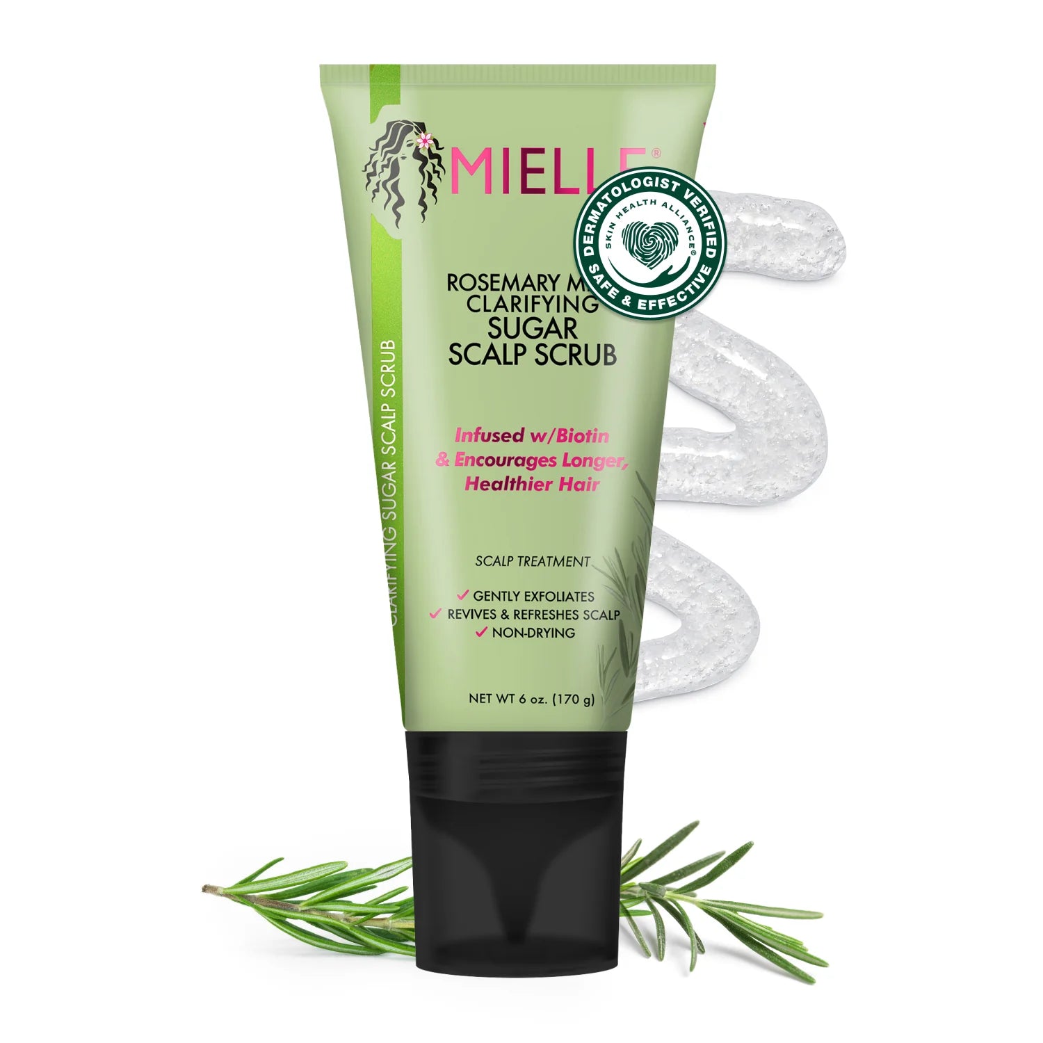 Mielle Rosemary Mint Clarifying Sugar Scalp Scrub 6 oz