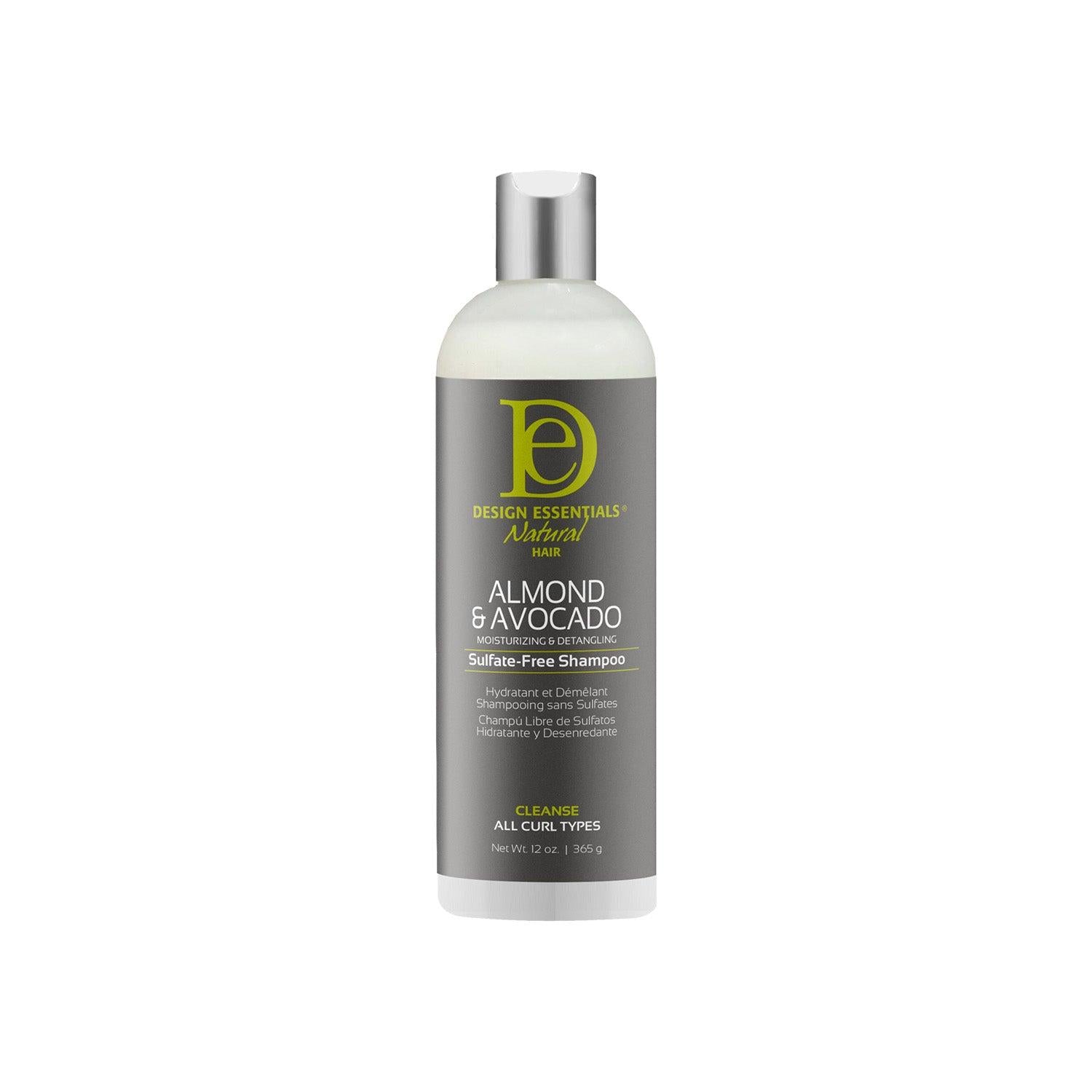 Design Essentials Almond & Avocado Sulfate-Free Shampoo – 12 oz (356 ml)