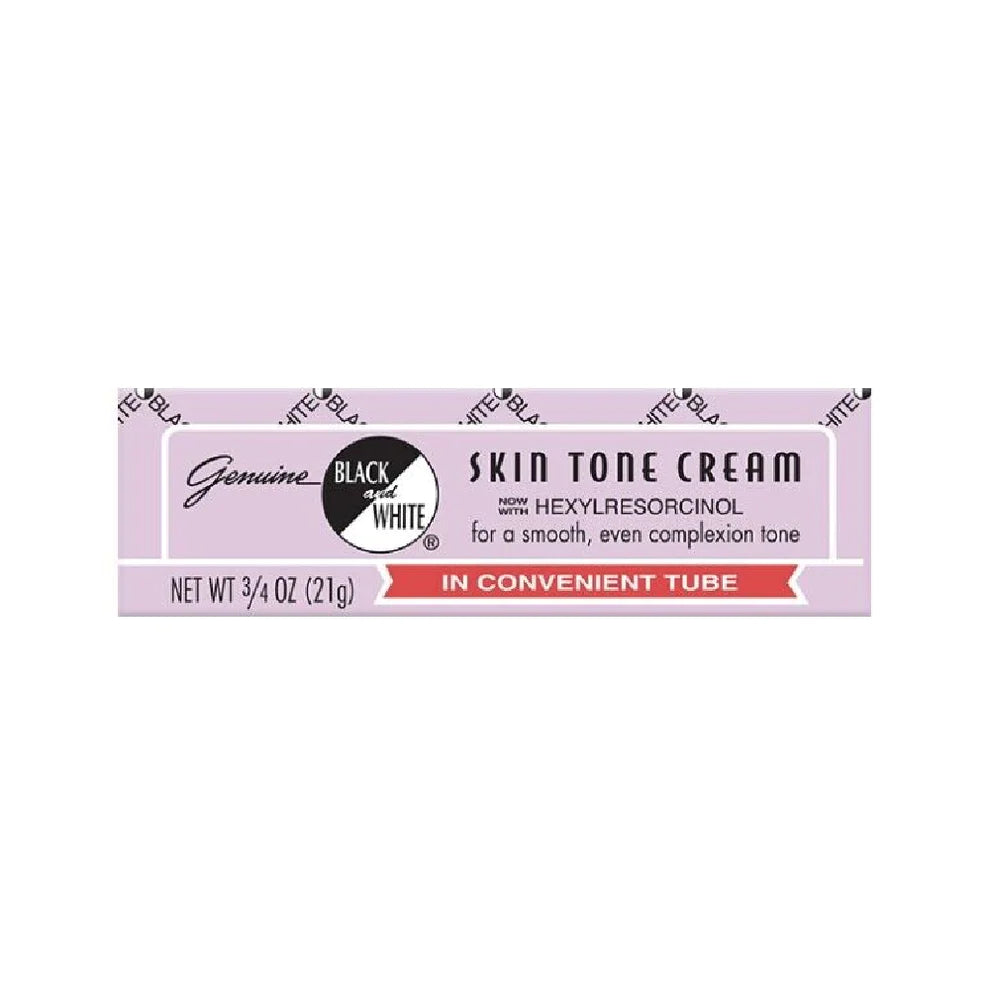 GENUINE BLACK & WHITE SKIN TONE CREAM - WITH HEXYLRESORCINOL