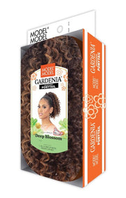 MODEL MODEL GARDENIA DRAWSTRING PONYTAIL - DEEP BLOSSOM