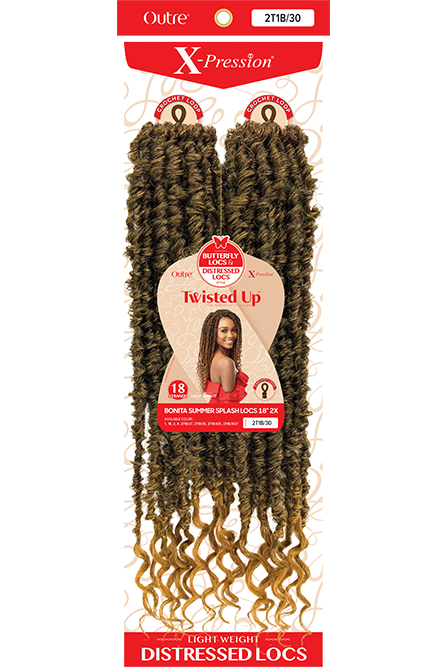 OUTRE X-PRESSION - TWISTED UP - BONITA SUMMER SPLASH LOCS 18" - 2X