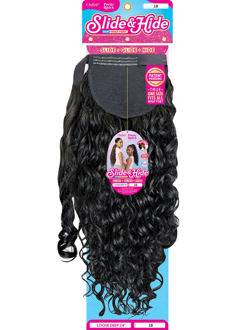 Outre Pretty Quick Slide & Hide Wrap Ponytail – Loose Deep 24"