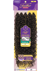 Outre Purple Pack Brazilian Feather Crochet Dominican Curl 18"