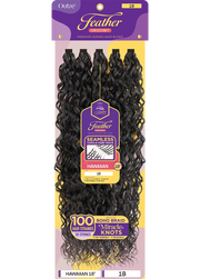 Outre Purple Pack Brazilian Feather Crochet Hawaiian Curl 18"