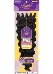 Outre Purple Pack Brazilian Feather Crochet Loose Deep Curl 18"