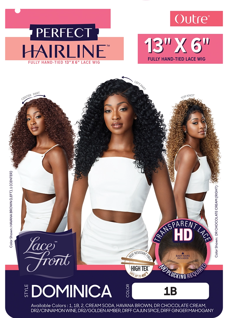 Outre Perfect Hairline Fully Hand-Tied 13x6 HD Lace Frontal Wig – Dominica 22"
