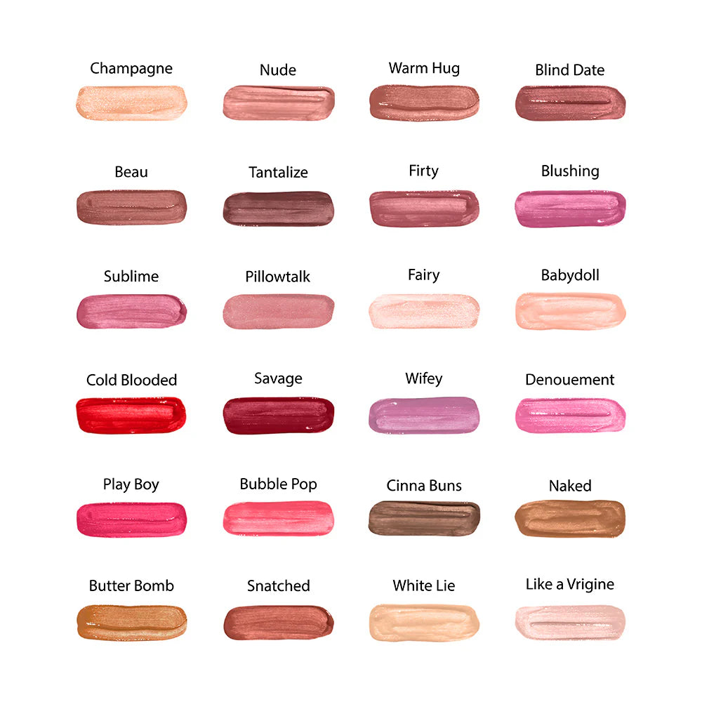 Ruby Kisses Butter Bomb Lip Gloss – With Jojoba Oil, Shea Butter & Vitamin E