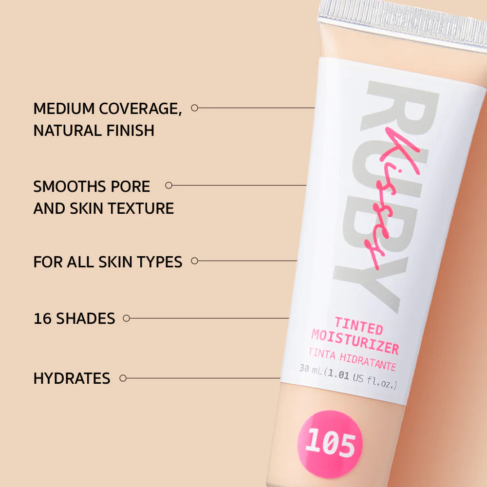 Ruby Kisses Tinted Moisturizer – Lightweight Hydrating Coverage