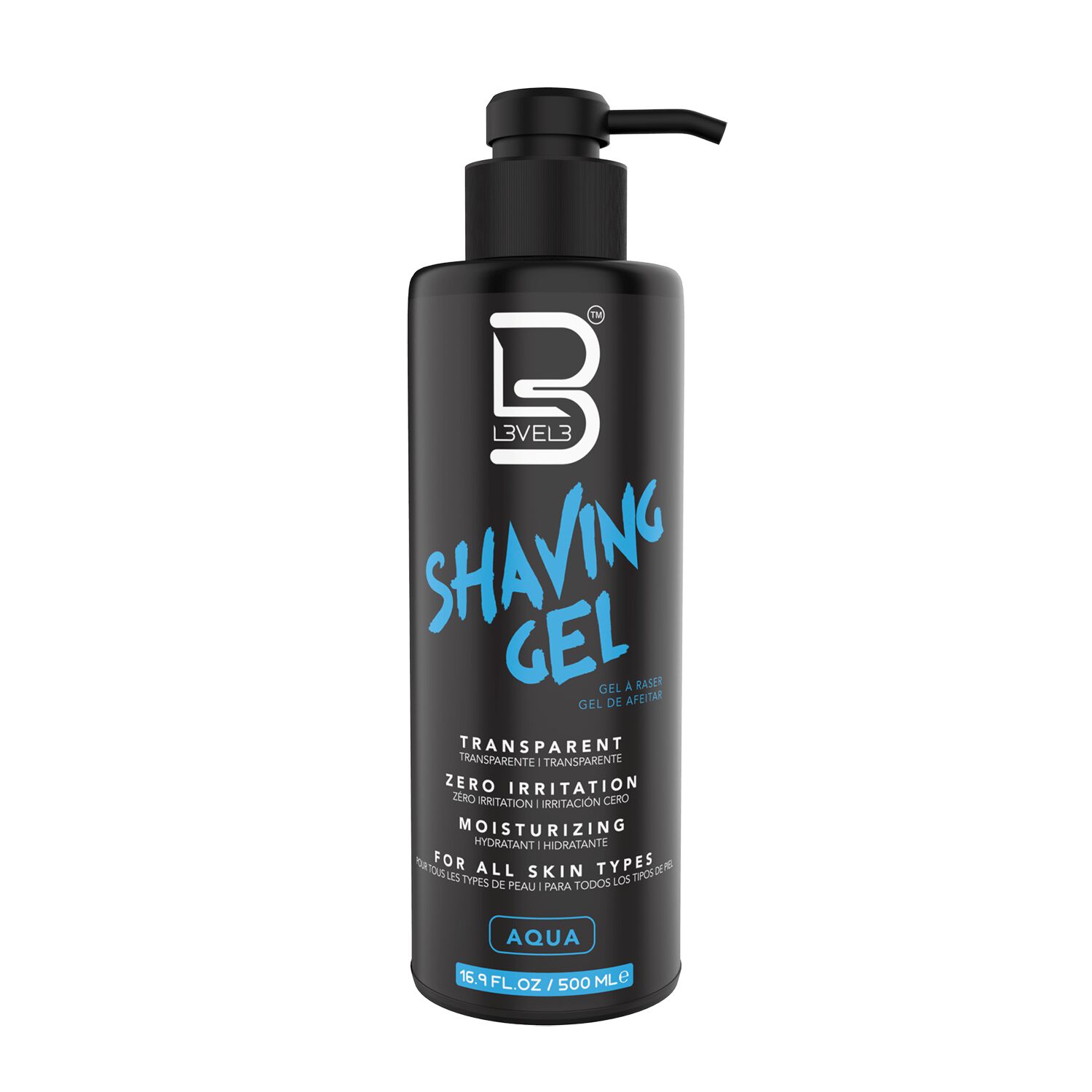 L3VEL3 Shaving Gel 16.9 fl oz/500 mL