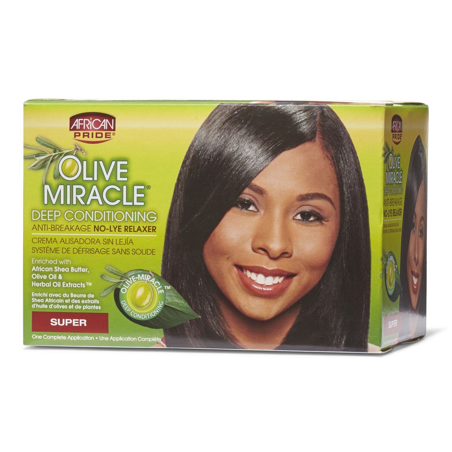 African Pride Olive Miracle Deep Conditioning No Lye Super Relaxer System