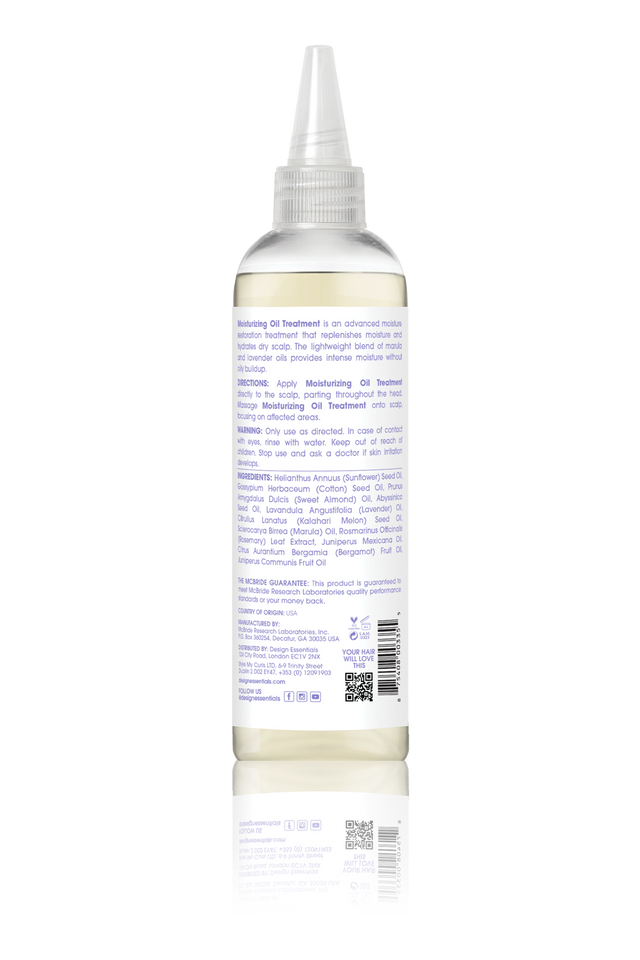 DESIGN ESSENTIALS SCALP AND SKIN CARE - MOISTURIZING OIL TREATMENT - LAVENDAR & MARULA - 4 OZ