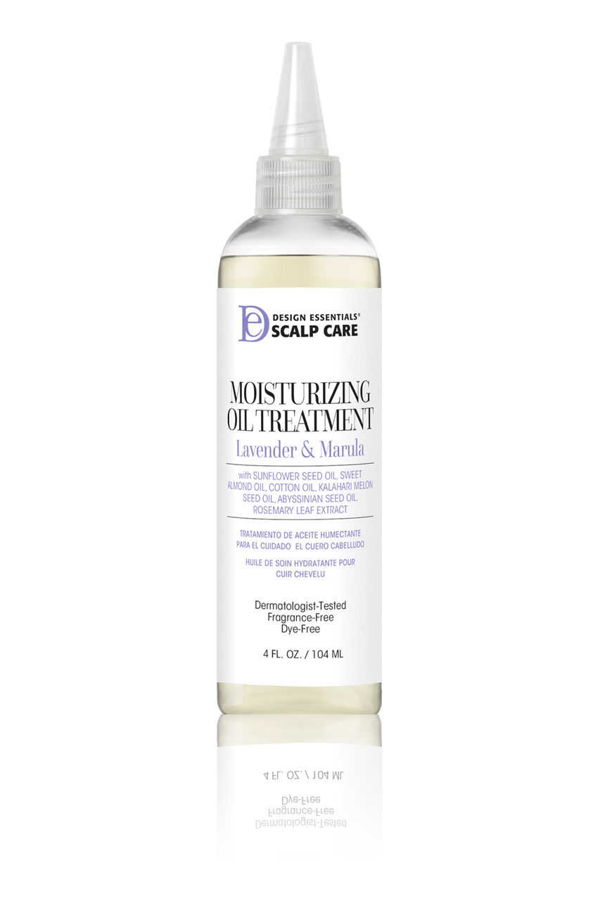 DESIGN ESSENTIALS SCALP AND SKIN CARE - MOISTURIZING OIL TREATMENT - LAVENDAR & MARULA - 4 OZ