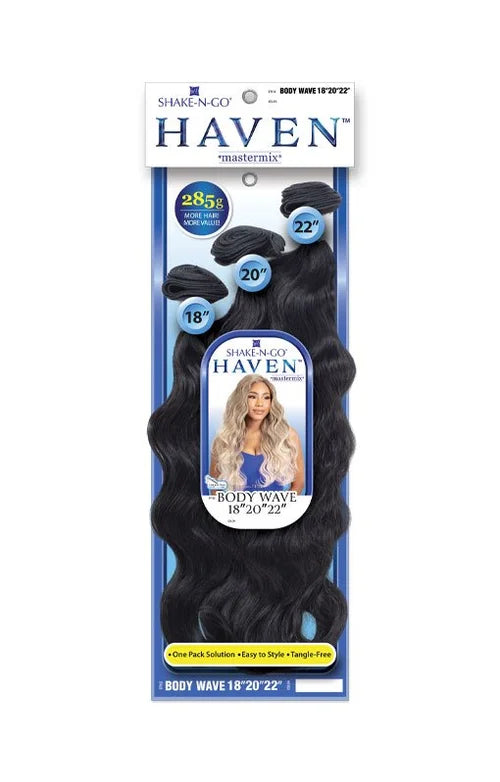 Shake-N-Go Haven Mastermix Body Wave Bundles – 18"/20"/22"