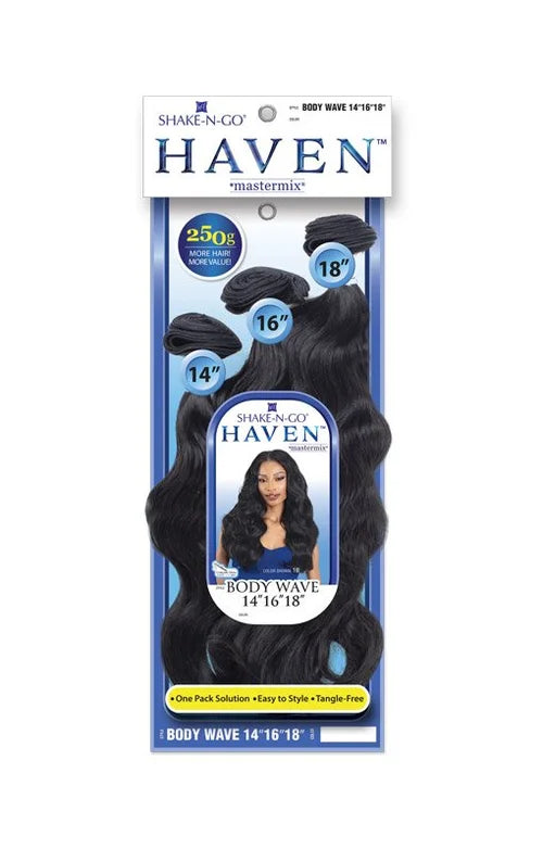 Shake-N-Go Haven Mastermix Body Wave Bundles – 14" / 16" / 18"