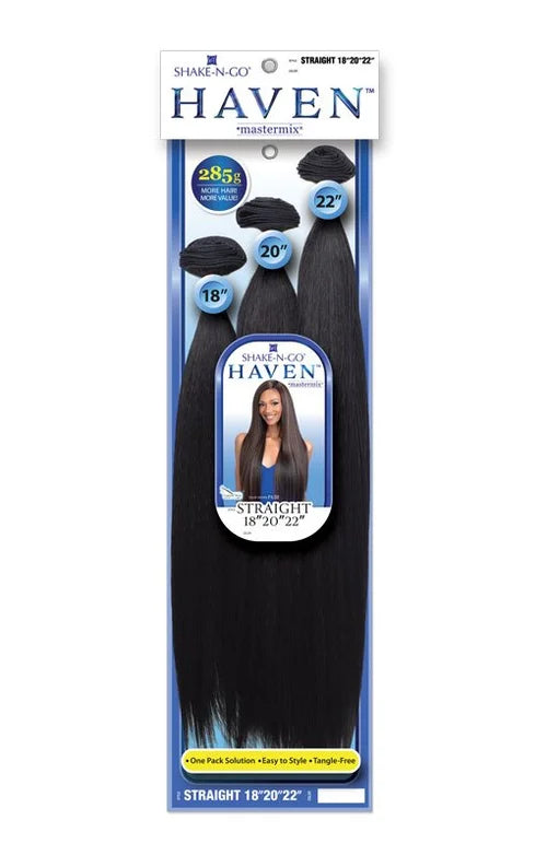 Shake-N-Go Haven Mastermix Straight Bundles – 18"/20"/22"