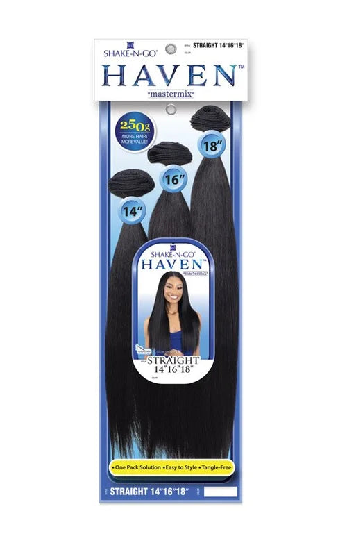 Shake-N-Go Haven Mastermix Straight Bundles – 14"/ 16"/18"