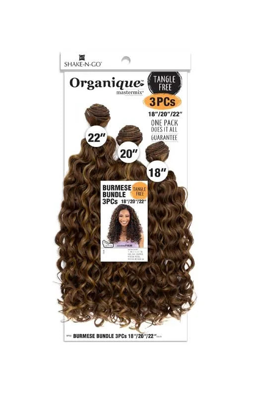 Shake N Go Organique Mastermix Burmese Bundle 3 PCS - 18" 20" 22"