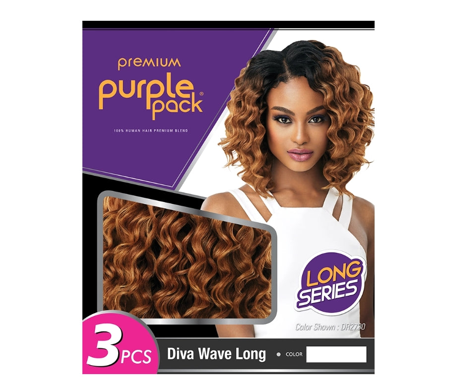 Outre Purple Pack Long Series Diva Wave Long 3 PCS