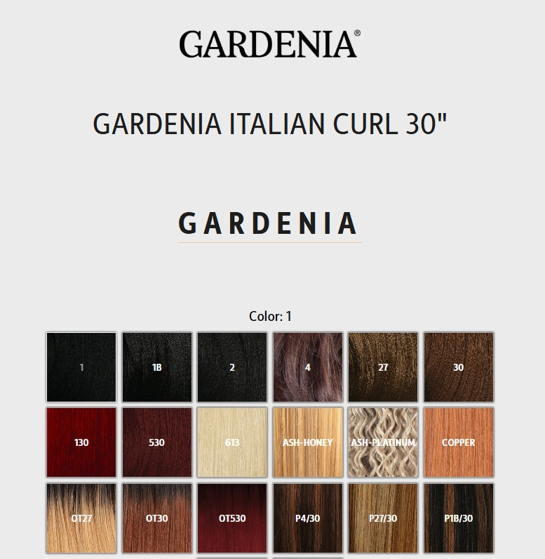 Model Model Gardenia Italian Curl Weave Hair – 30"