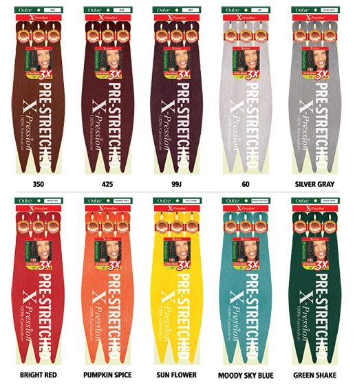 OUTRE X-PRESSION PRE-STRETCH BRAIDING HAIR - 100% KANEKALON - 3X ULTRA BRAID