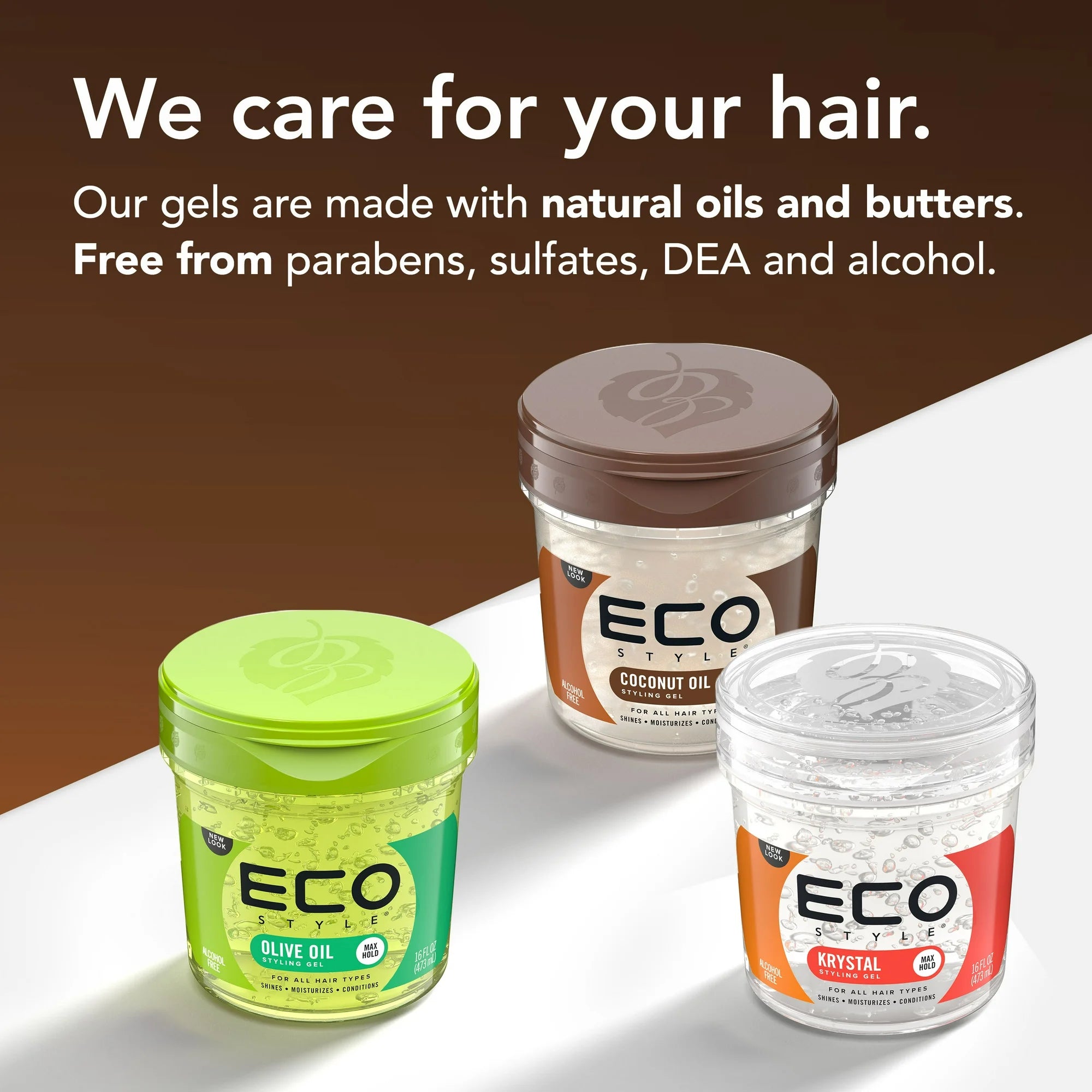 Eco Style Coconut Oil Styling Gel – 16 oz/454 g
