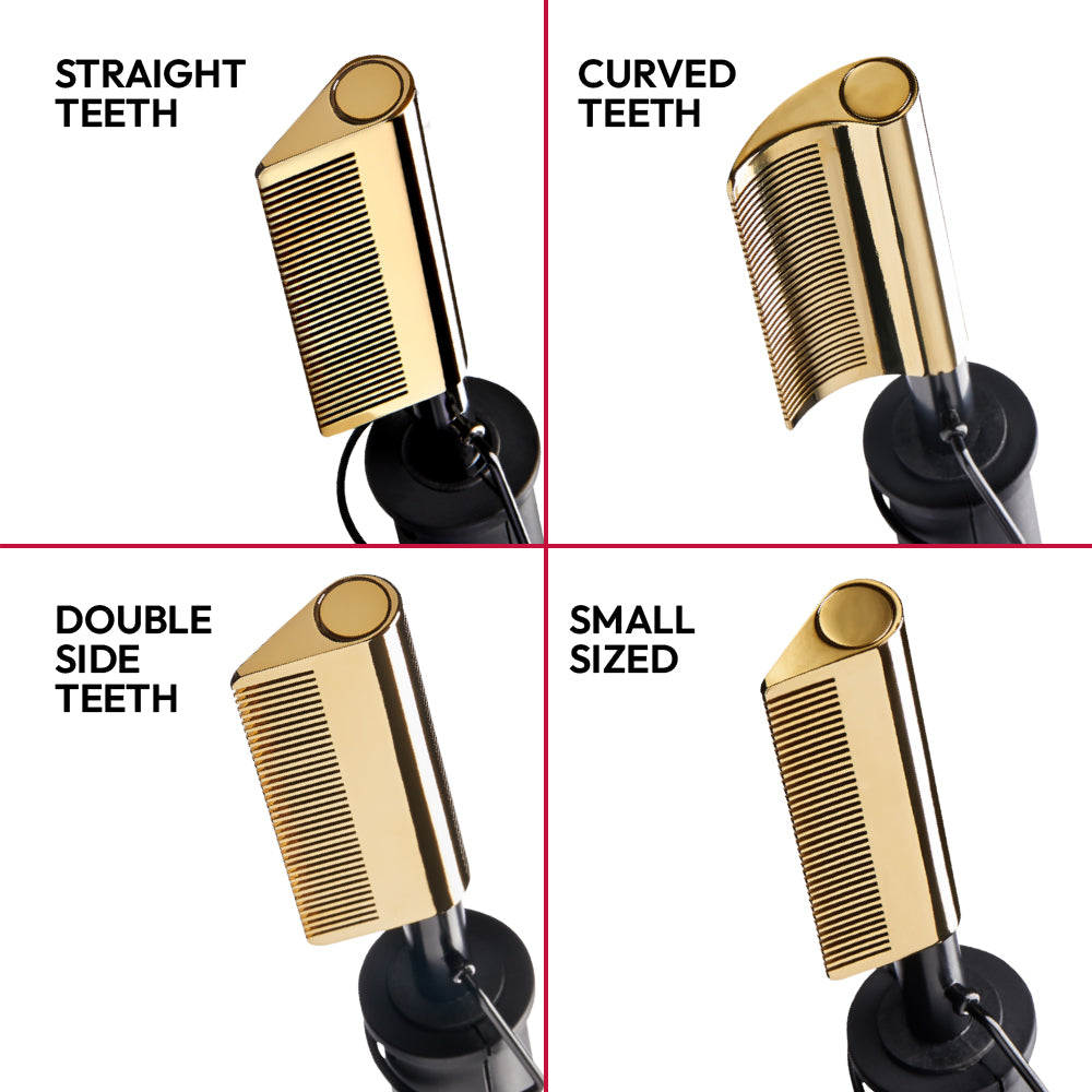 RED BY KISS HOT STYLER PRESSING COMB - CURVED TEETH