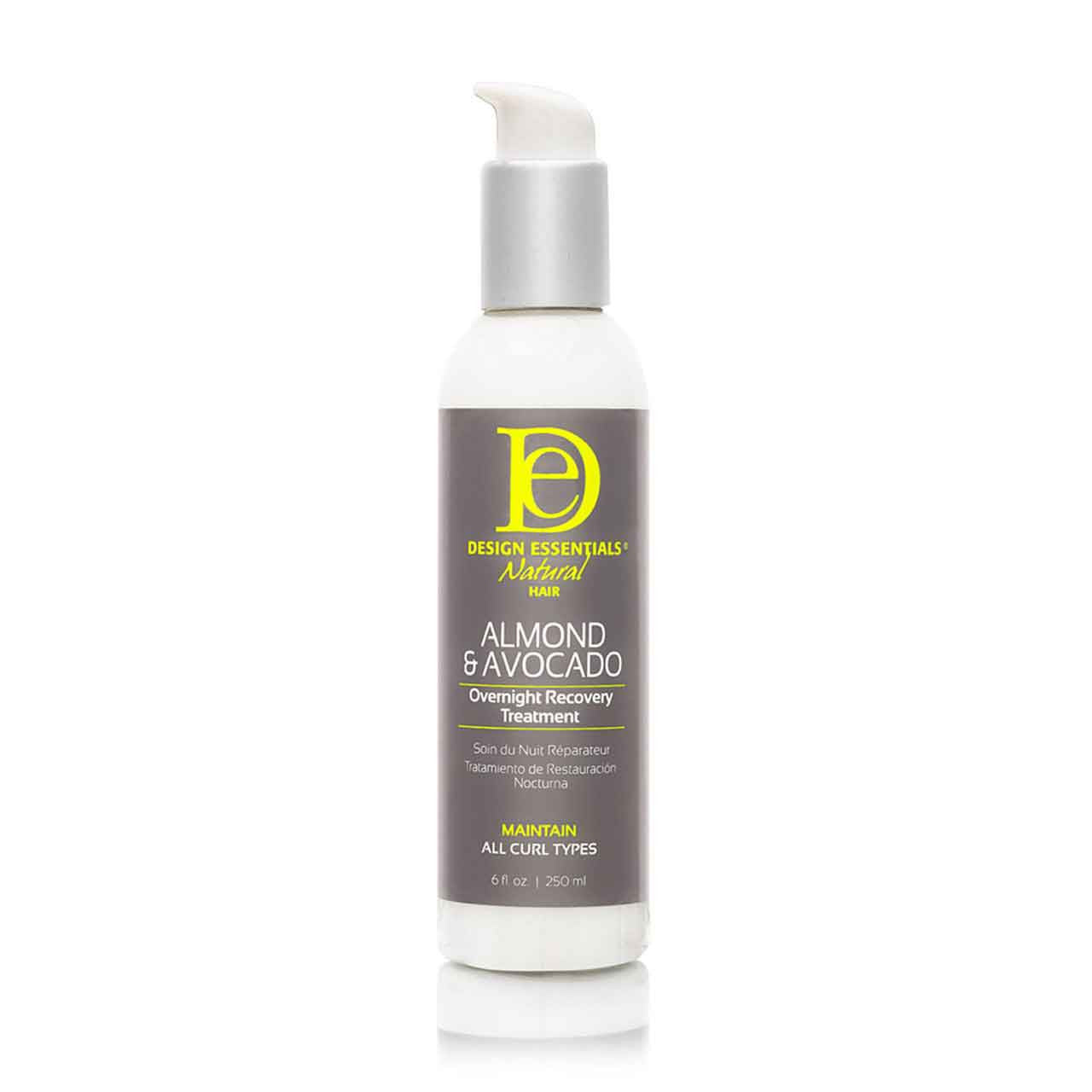DESIGN ESSENTIALS NATURAL HAIR ALMOND & AVOCADO OVERNIGHT RECOVERY TREATMENT = 6 O