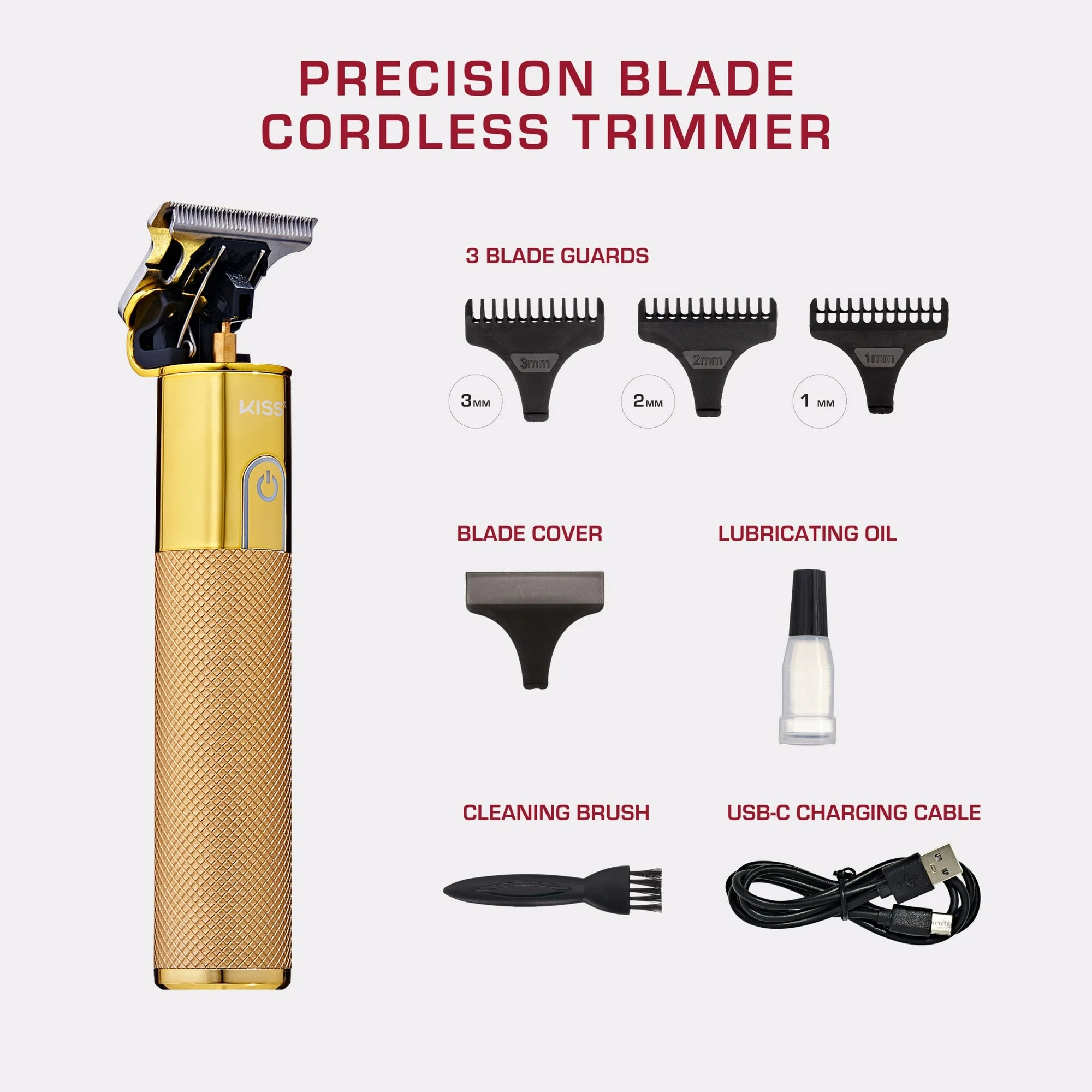 Red by Kiss Precision Blade Cordless Trimmer – CT11