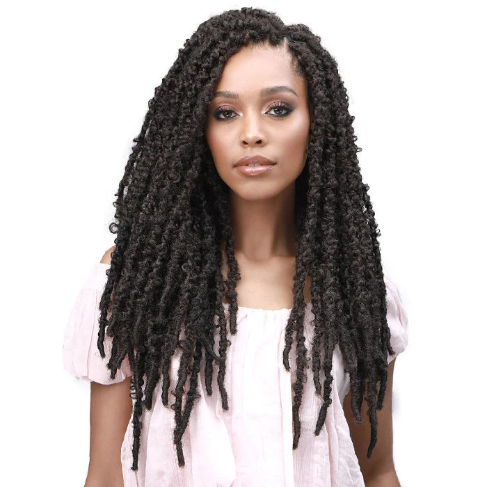 Bobbi Boss Synthetic Crochet Braids 3X Calif Butterfly Locs 18