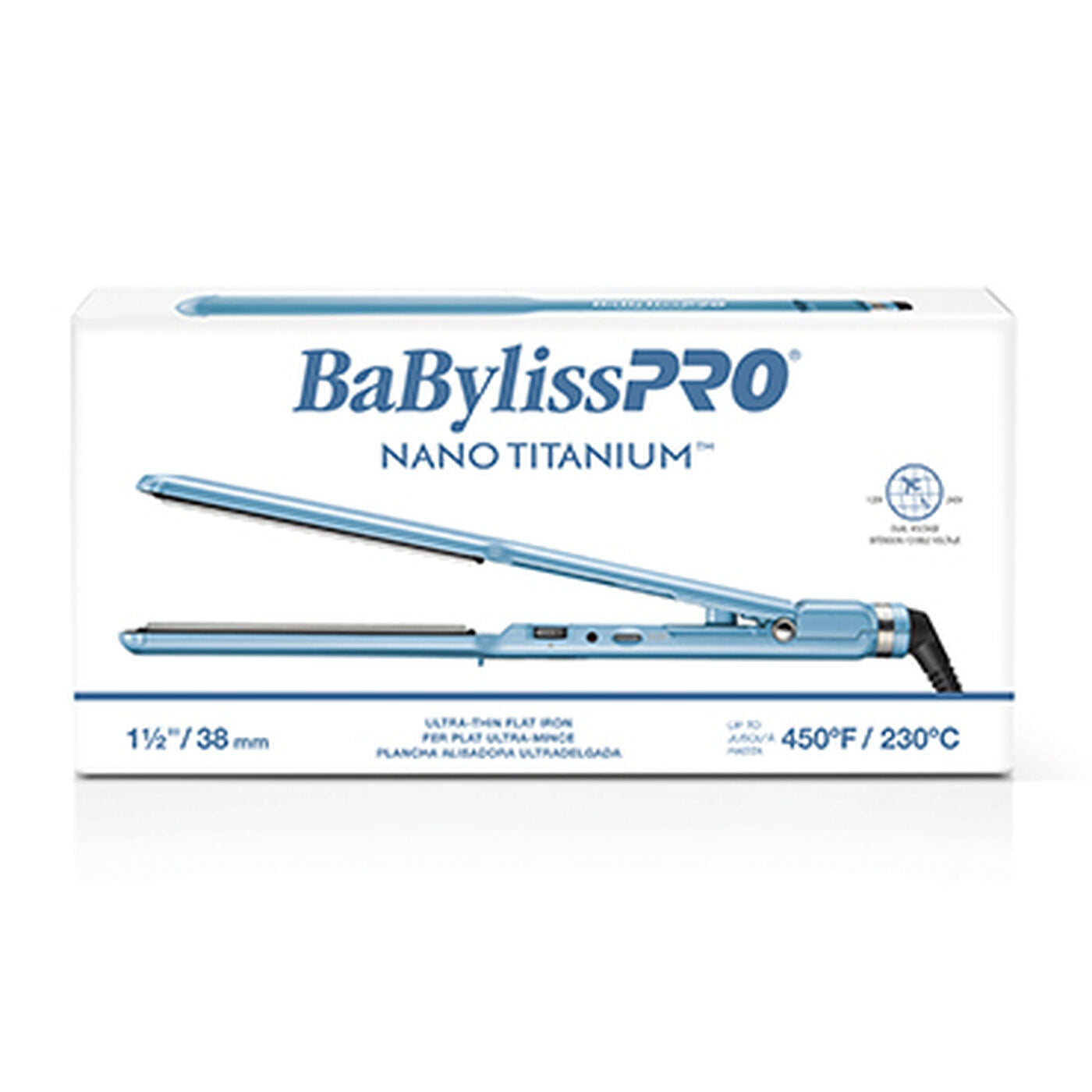 BABYLISSPRO NANO TITANIUM™ 1½ " ULTRA-THIN STRAIGHTENER