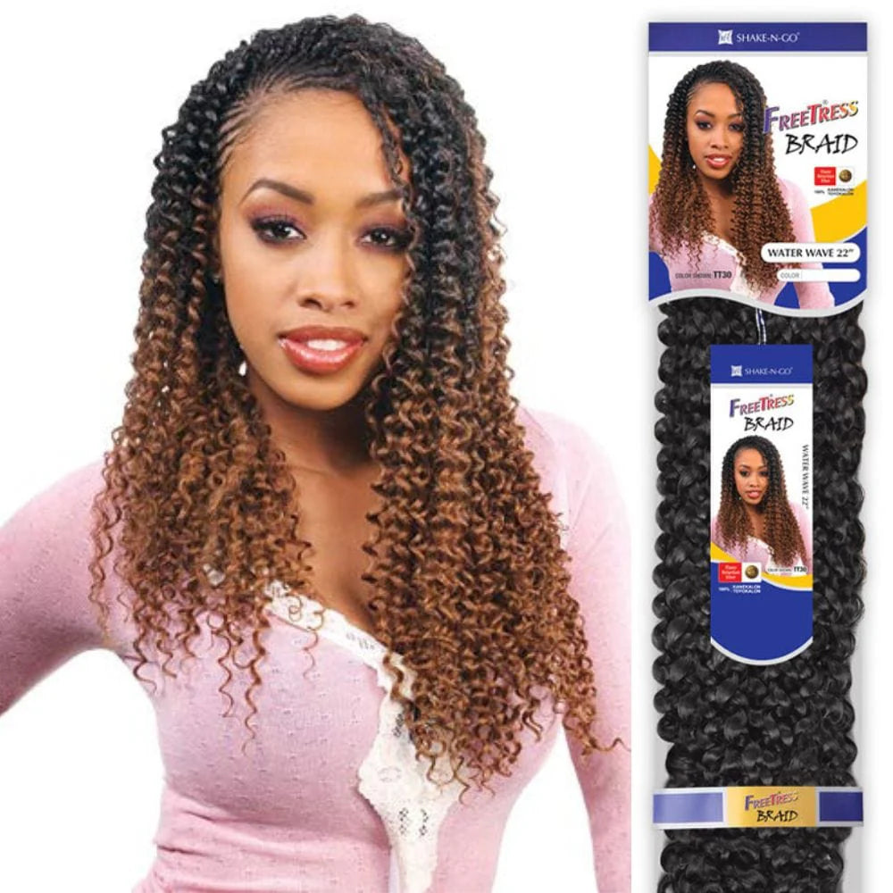 Synthetic Hair Braids FreeTress Water Wave Bulk 22"