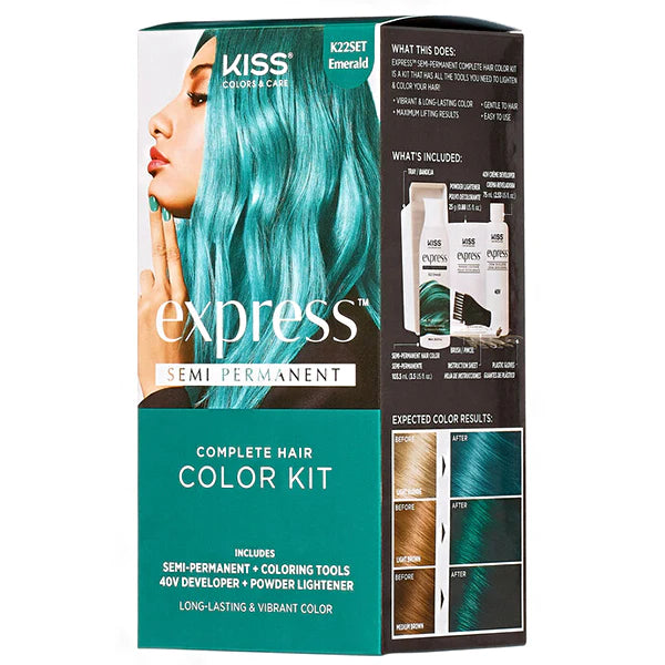 RED BY KISS EXPRESS SEMI-PERMANENT - COMPLETE HAIR COLOR KIT