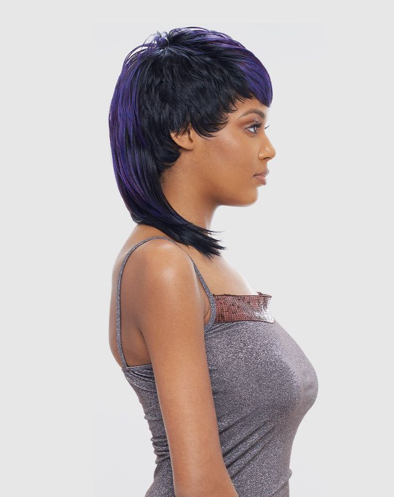 VANESSA Fashion Wigs Medium Short Length Straight Style Synthetic Hair Wig - MOXIE