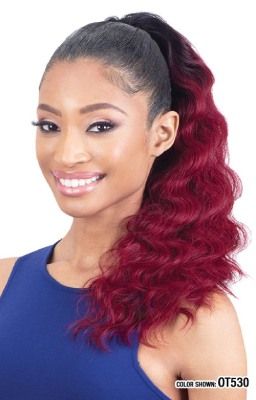 Model Model Gardenia Drawstring Ponytail Palm Wave 18"