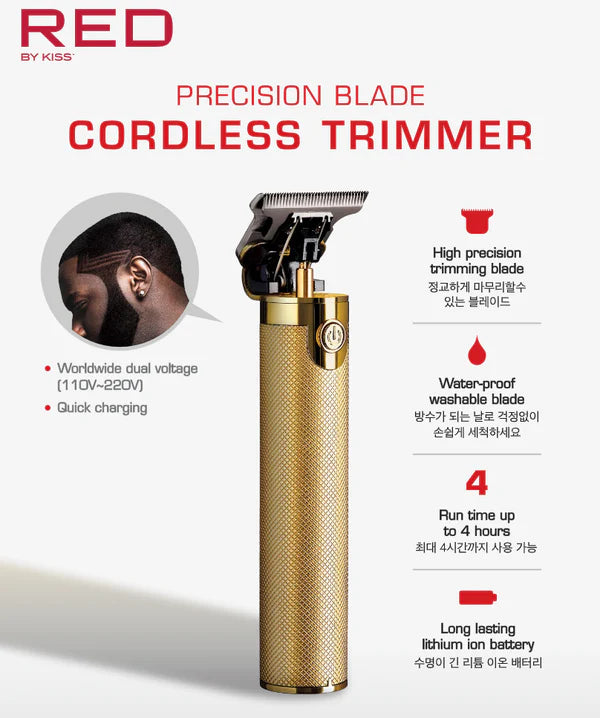 Red by Kiss Precision Blade Cordless Trimmer – CT11