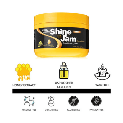 Shine ‘n Jam Conditioning Gel – Extra Hold (Yellow)