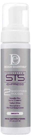 Design Essentials STS Express Max Smoothing Mousse – Frizz Control & Silky Smooth Finish