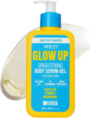 Red by Kiss Glow Up Dark Spot Remover Brightening Body Serum Gel 240ml/8.12 fl oz