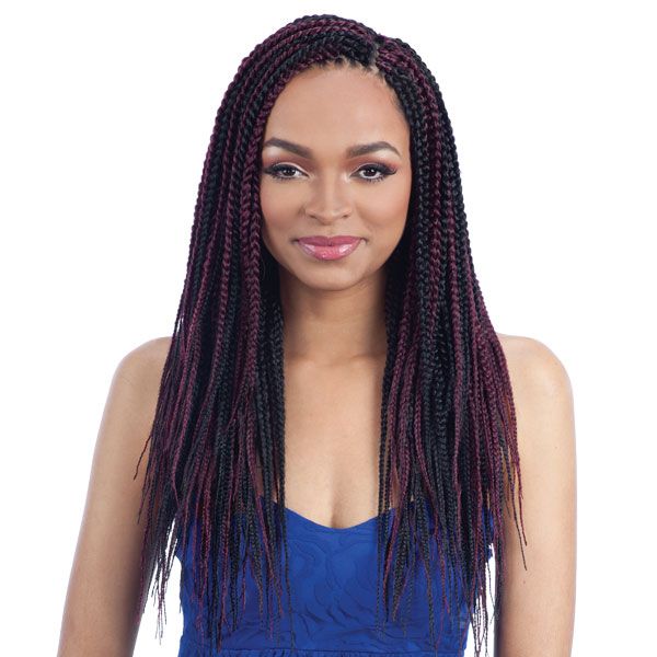 Model Model Glance Crochet Braid NATURAL FINISHED BOX BRAID 18 Inch - Hollywood Beauty STL
