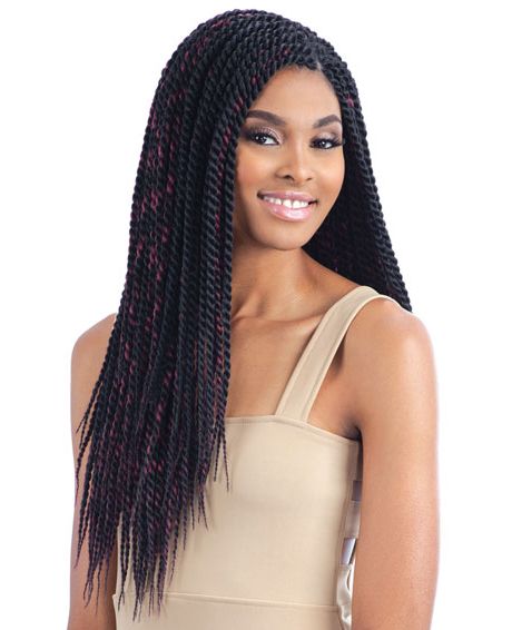 Model Model Glance Crochet Braid SENEGALESE TWIST LARGE - Hollywood Beauty STL