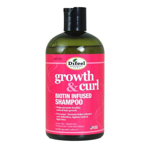 Difeel Growth & Curl Biotin Infused Shampoo 12oz Find Your New Look Today!