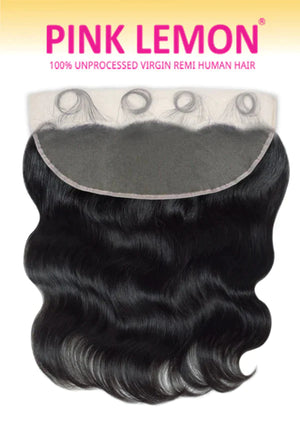 PINK LEMON (13A) 13X4 HD FULL LACE CLOSURE (BODY WAVE)