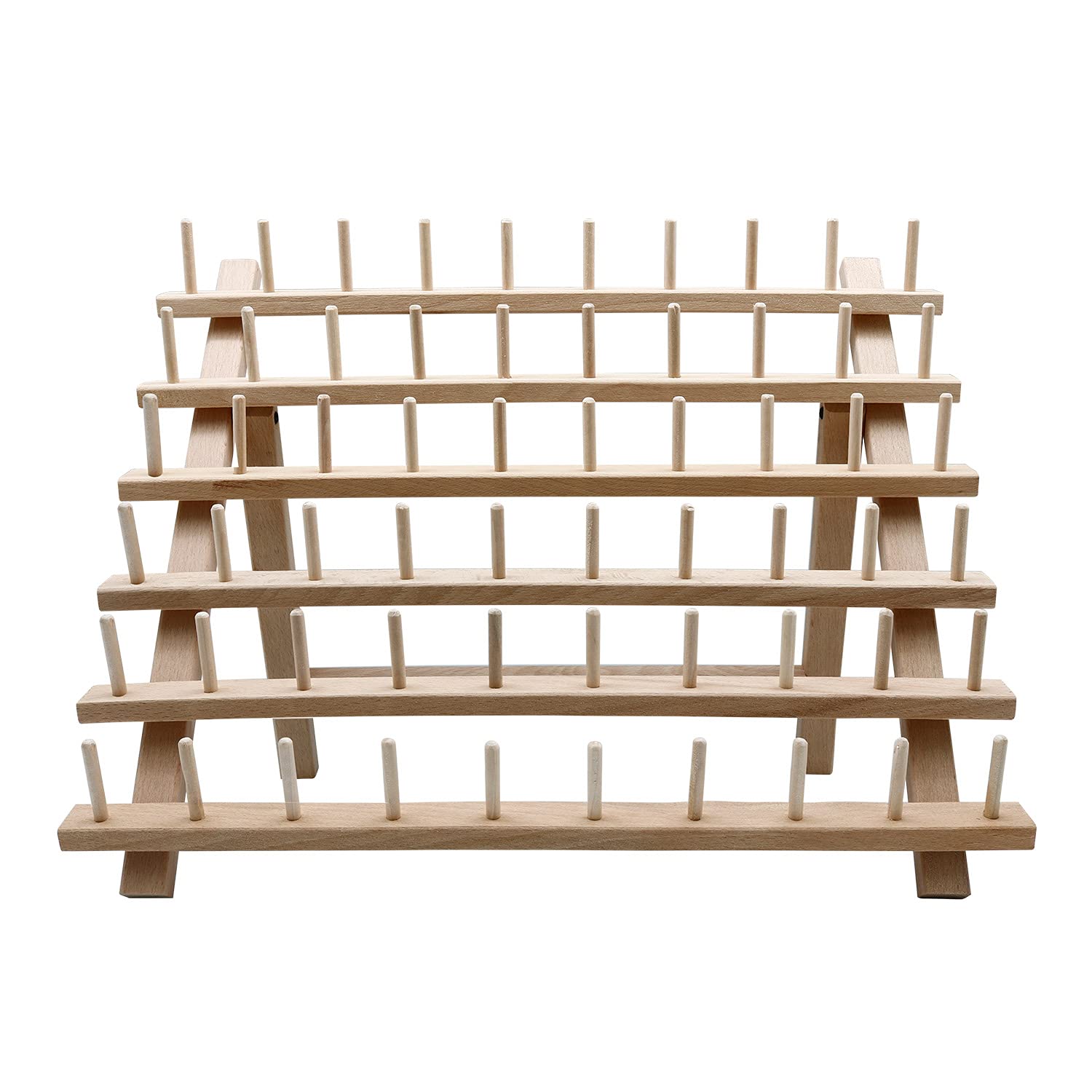 STUDIO LIMITED Braiding Hair Rack, 60 Spool Wooden Braiding Hair Holder, Thread Rack for Sewing, Quilting, Embroidery, Hanging Accessories Find Your New Look Today!