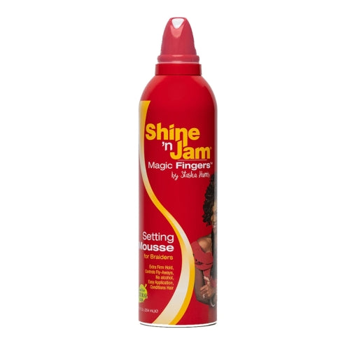 Shine'n Jam Magic Fingers Setting Mousse for Braiders 12oz Find Your New Look Today!