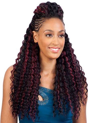 Model Model Glance Braid BAHAMA CURL 20 Inch - Hollywood Beauty STL