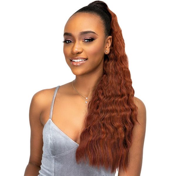 Janet Collection Synthetic Everytime Noir Drawstring Ponytail  - BANANA D/S - Hollywood Beauty STL