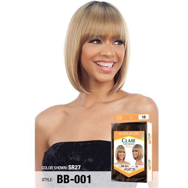 Model Model Human Hair Blend Clair Wig - BB 001 - Hollywood Beauty STL