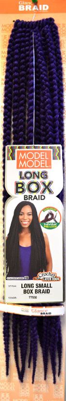 Model Model Glance Crochet Braid LONG SMALL BOX BRAID - Hollywood Beauty STL