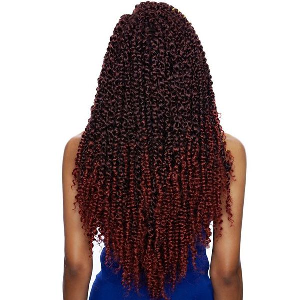 Mane Concept Synthetic Caribbean Afri Naptural Crochet Braid - CB1807 PASSION TWIST 18" - Hollywood Beauty STL