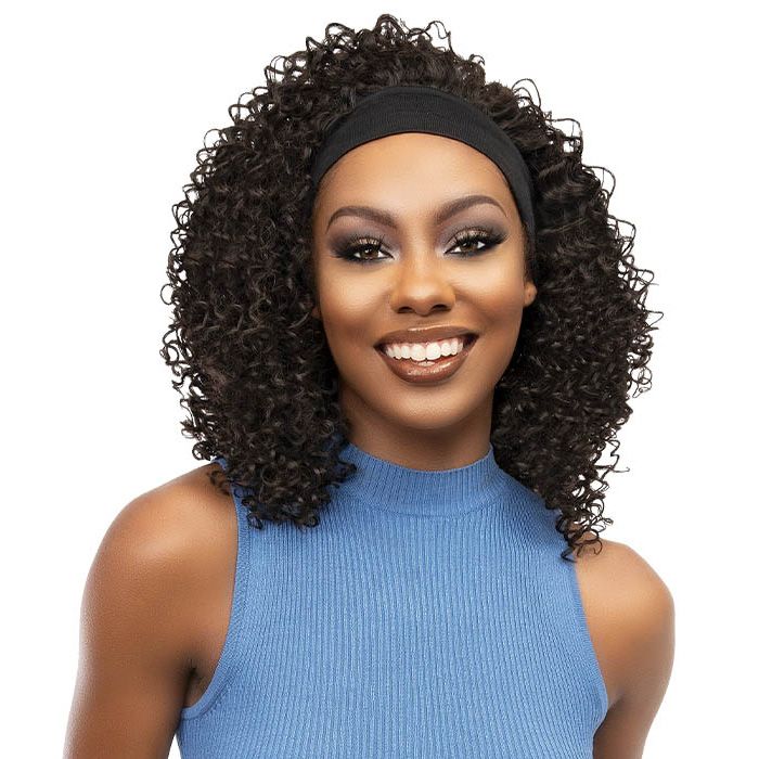 Janet Collection Crescent Premium Synthetic Fiber Band Wig- FAYE - Hollywood Beauty STL